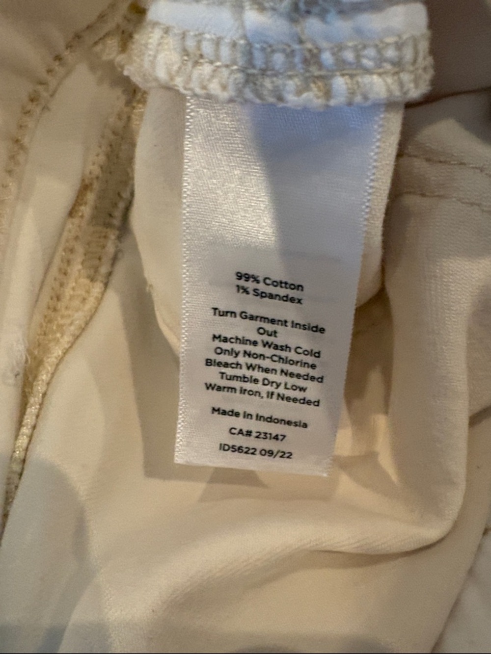Talbots Women's Off-White Slim Jeans - Picture 4 of 5
